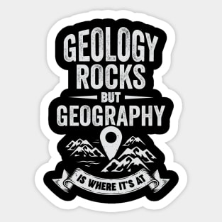 Geography Earth Geographer Science Teacher Gift Sticker